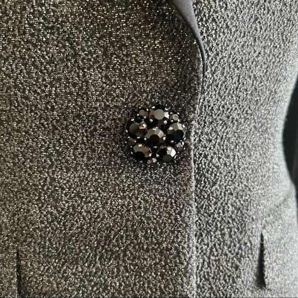 Escada Tux Style Blazer with Metallic Sparkle Size Medium - Picture 4 of 8